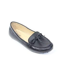 Michael Kors Black Loafers sz 6 Women Leather Moccasin Driving Shoes MK